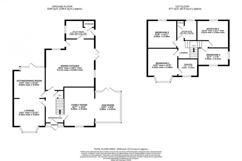 Floorplan for Lostock Avenue, Poynton