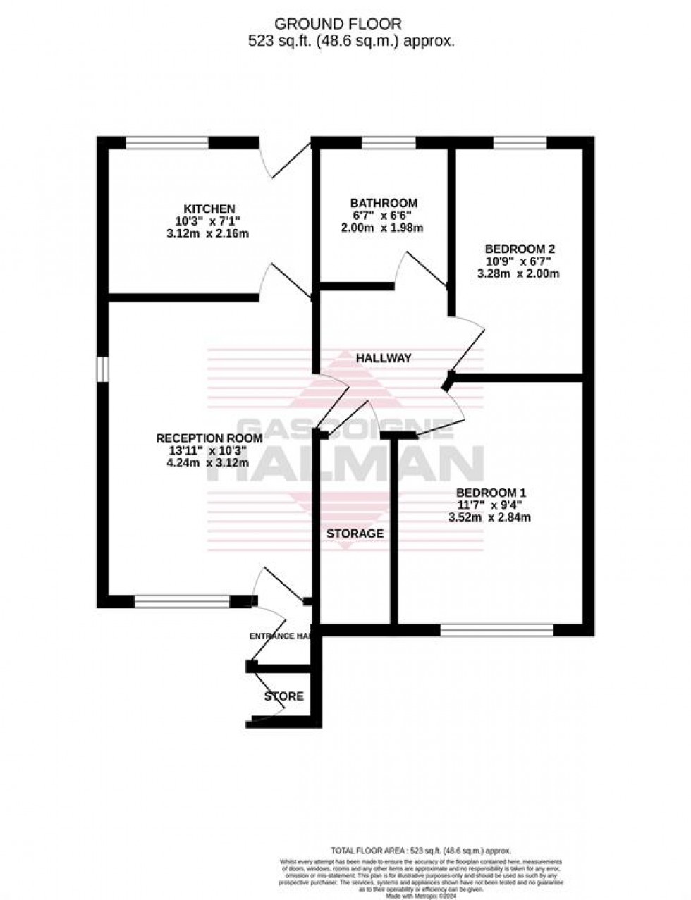 Floorplan for Stancliffe Road, Manchester