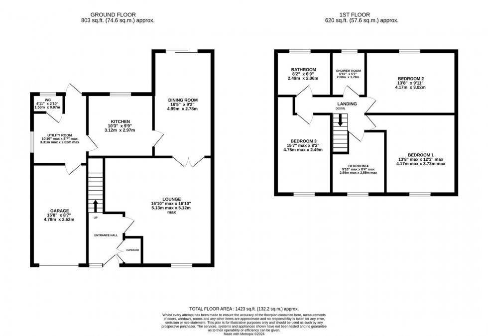 Floorplan for Parklands Way, Poynton