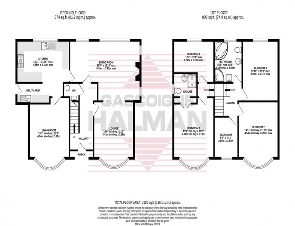 Floorplan for Kingsway, Cheadle