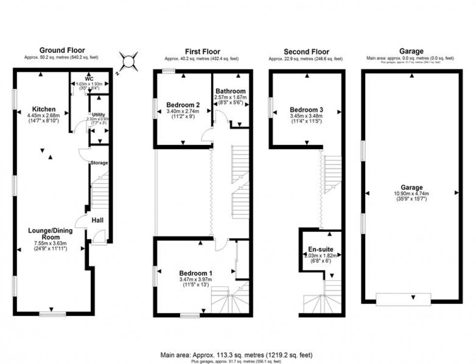 Floorplan for Main Street, Frodsham