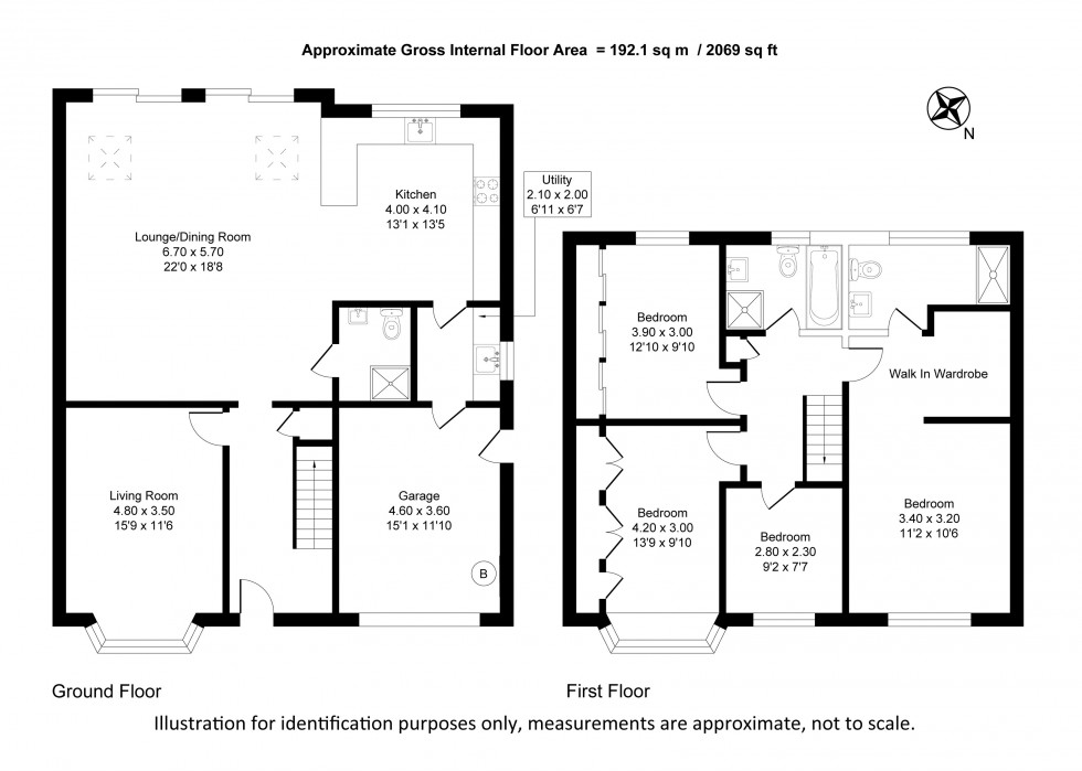 Floorplan for Pickering Crescent, Thelwall, Warrington