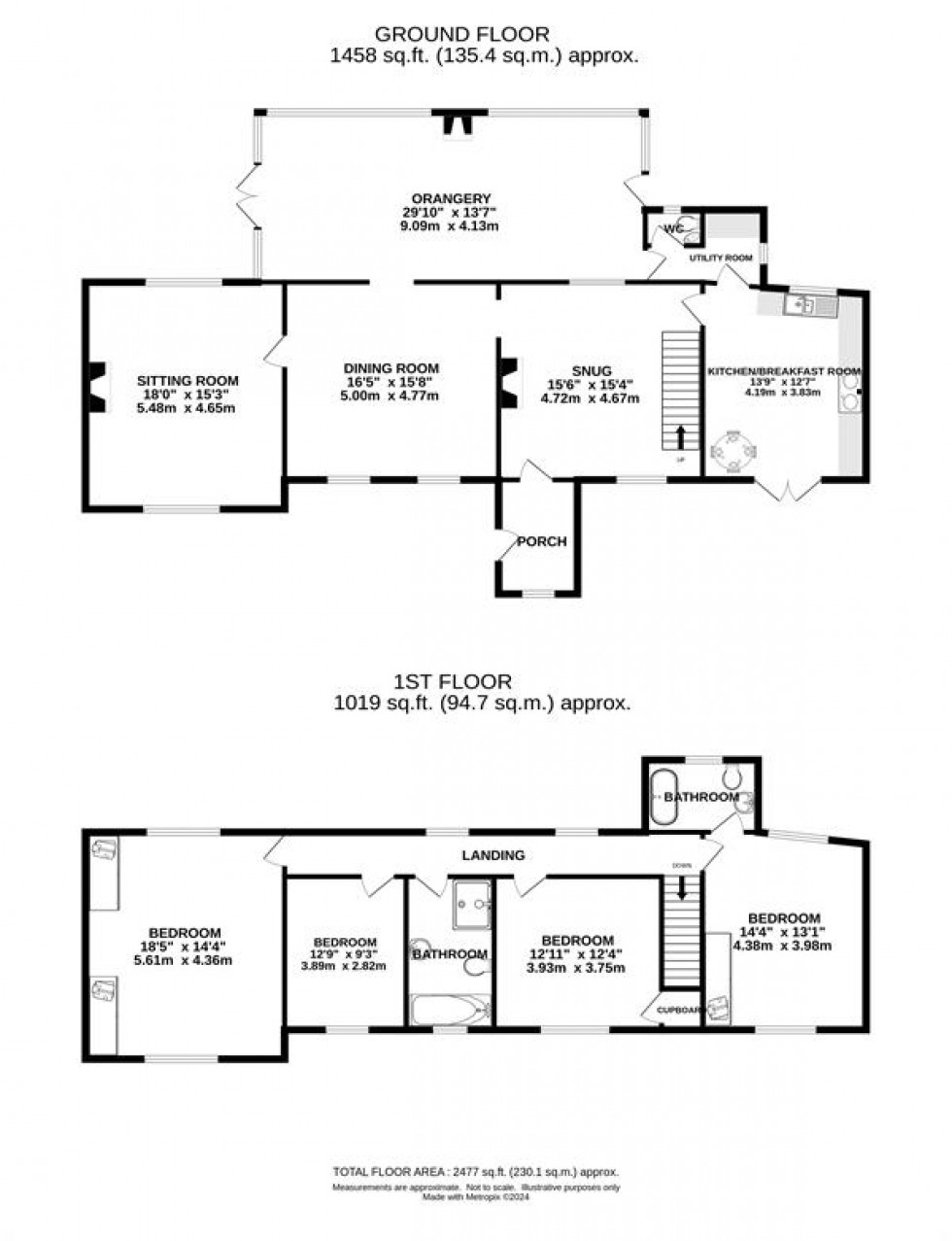 Floorplan for Chapel-En-Le-Frith, High Peak