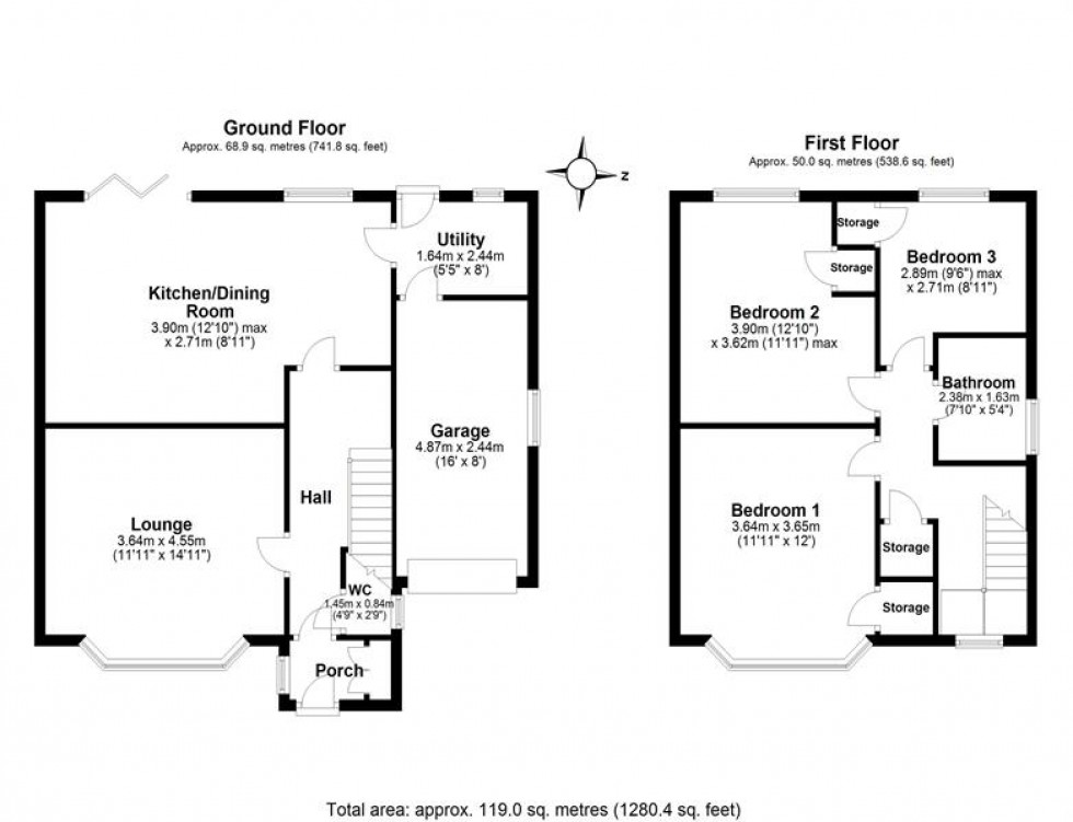 Floorplan for Greenside Avenue, Frodsham