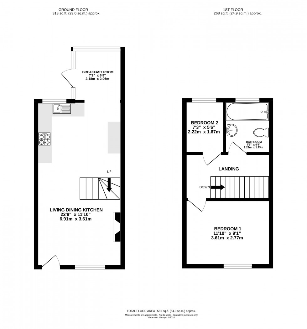 Floorplan for Town Lane, Mobberley