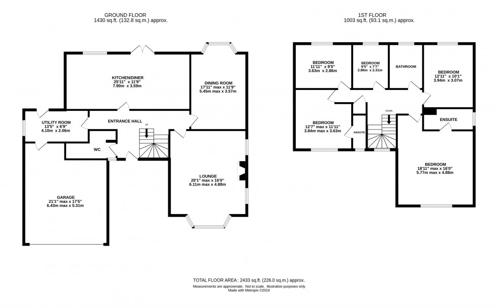 Floorplan for Walton Road, Stockton Heath