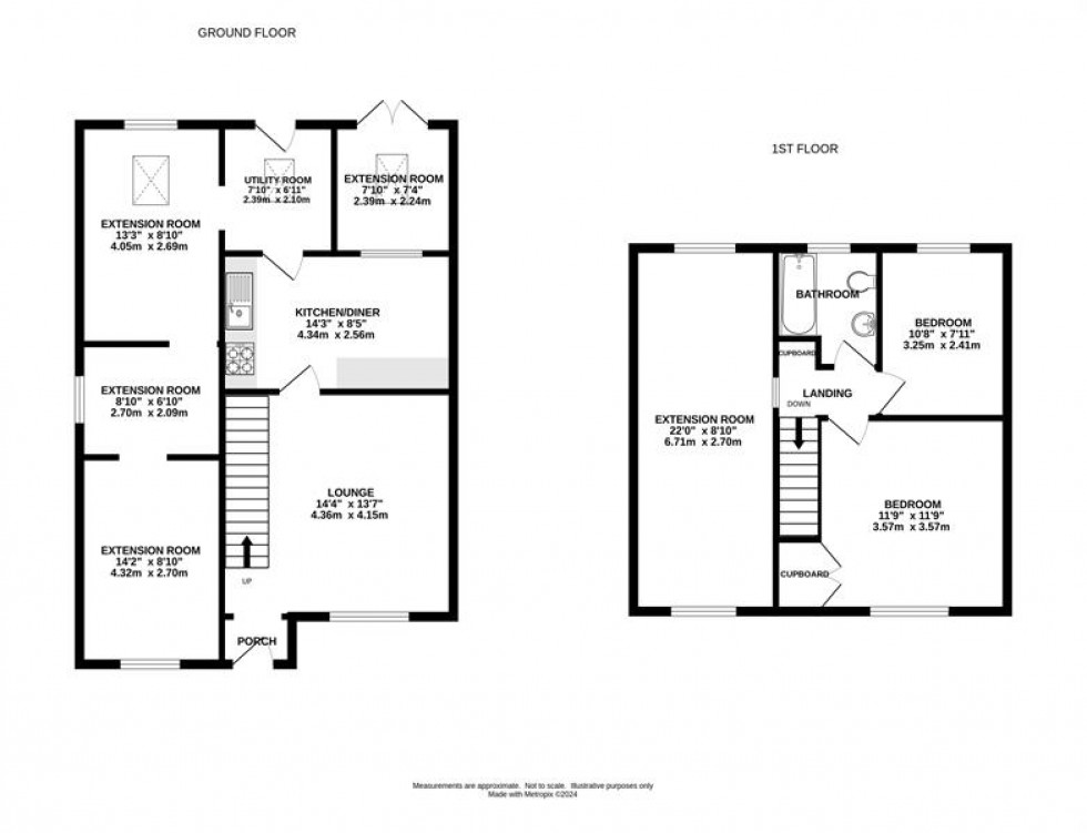 Floorplan for Pike View Close, Chinley, High Peak