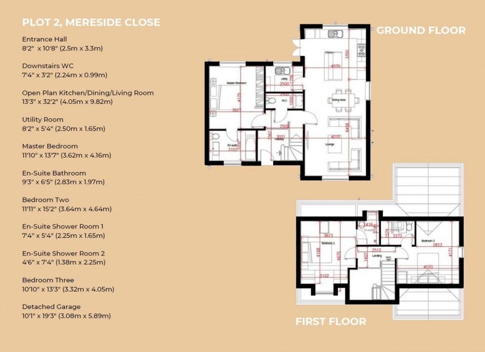 Floorplan for Mereside Close, Maw Green