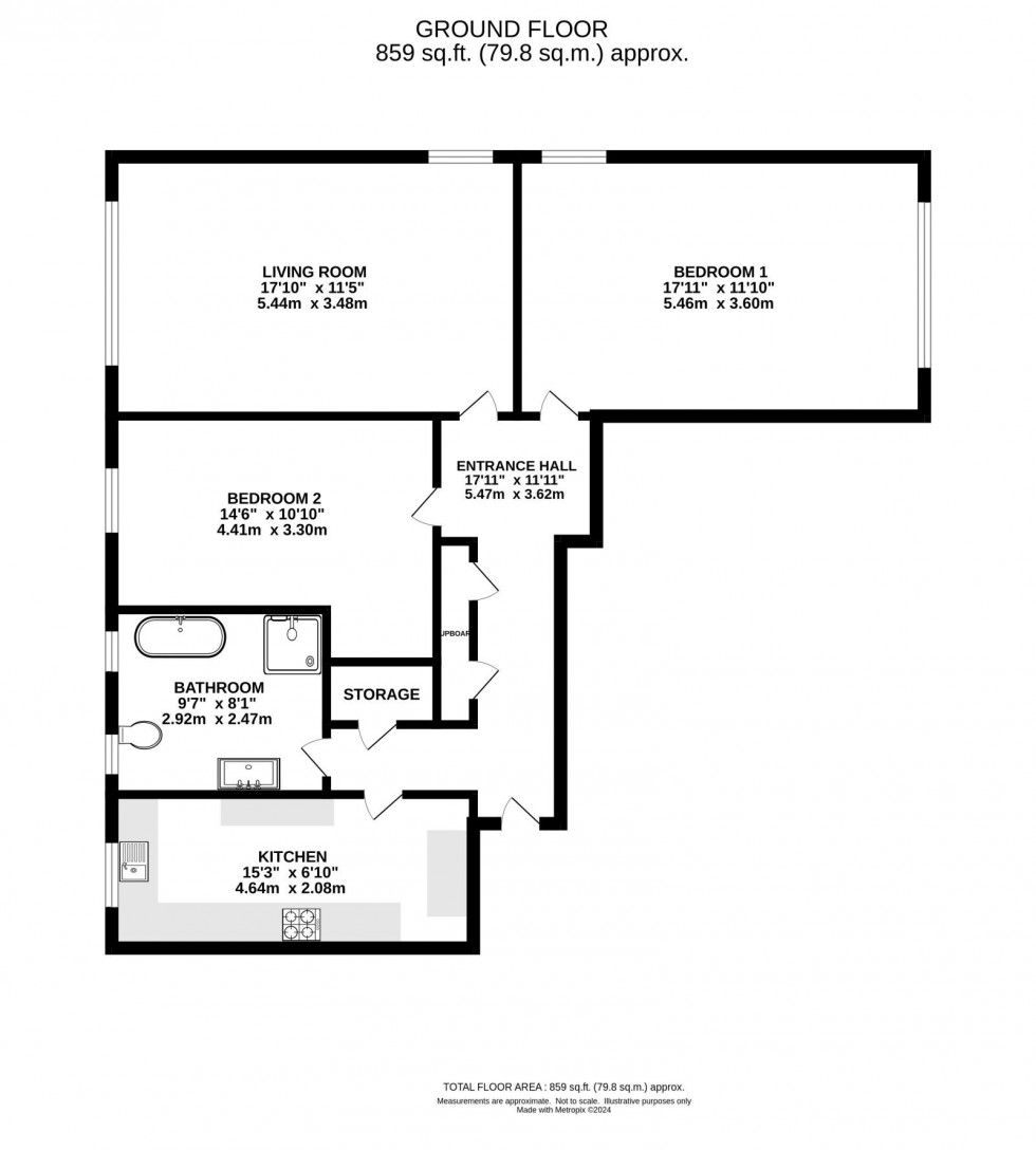 Floorplan for Wilmslow Road, Fallowfield