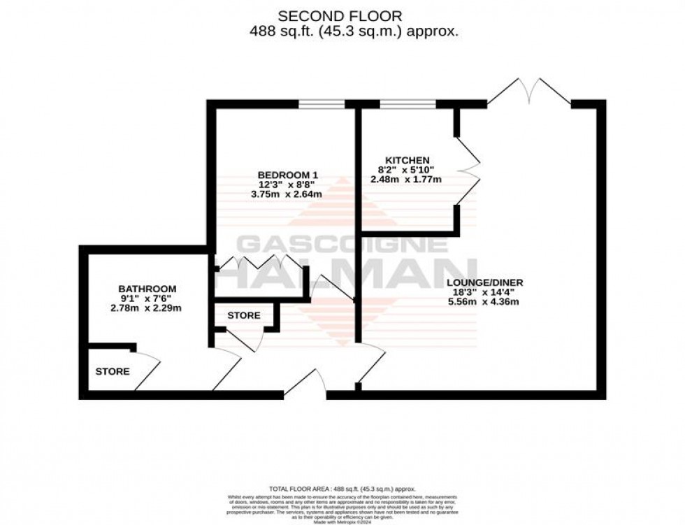 Floorplan for Whitebrook Court, Whitehall Road, Sale