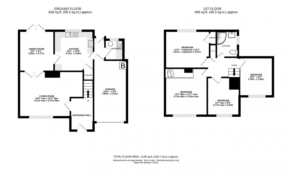 Floorplan for Gawsworth Close, Holmes Chapel