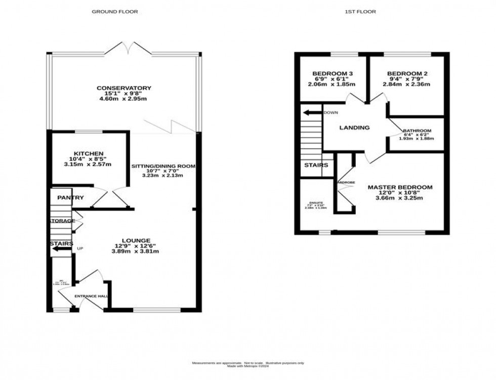 Floorplan for Little Aston Close, Macclesfield