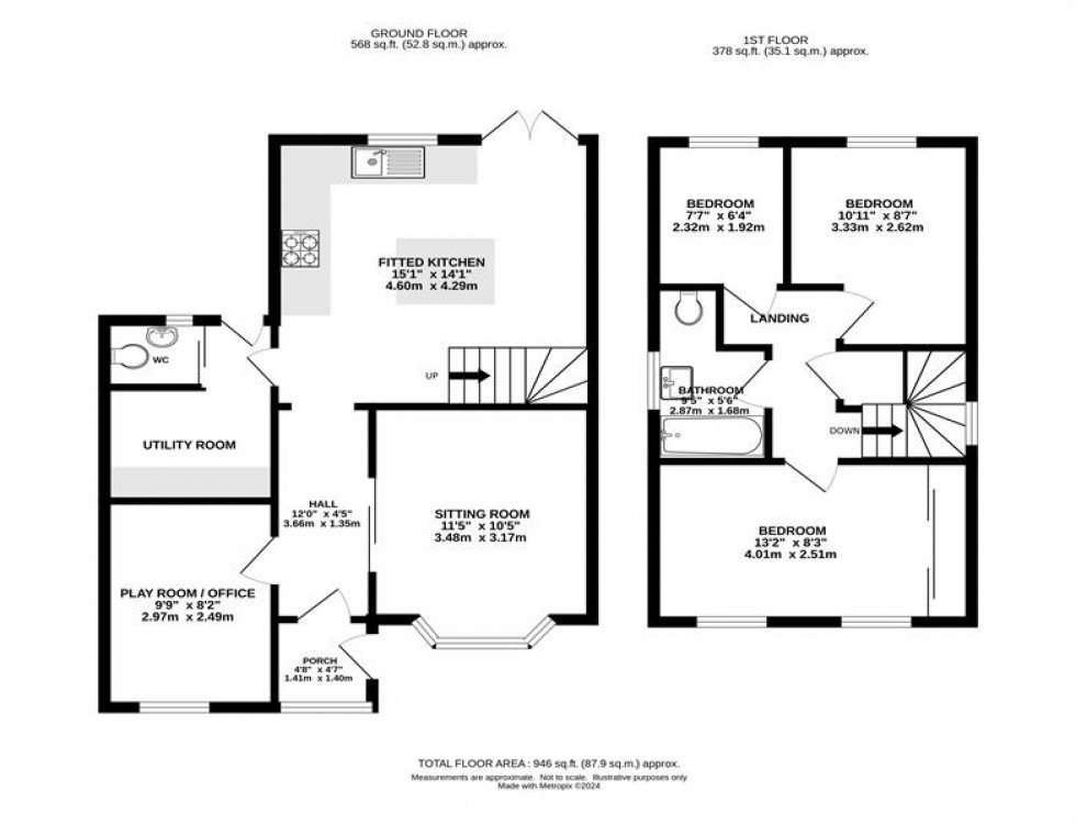 Floorplan for Woodbrook, Whaley Bridge, High Peak