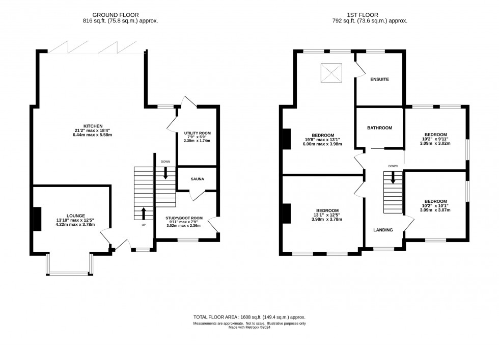 Floorplan for East Avenue, Stockton Heath, Warrington