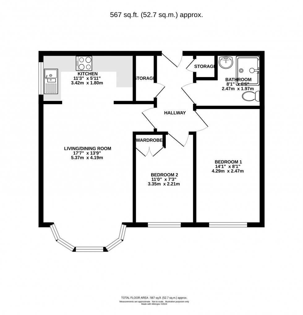 Floorplan for King Edward Road, Knutsford