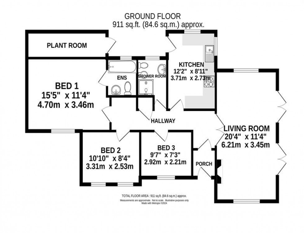 Floorplan for Buttermere Drive, Hale Barns