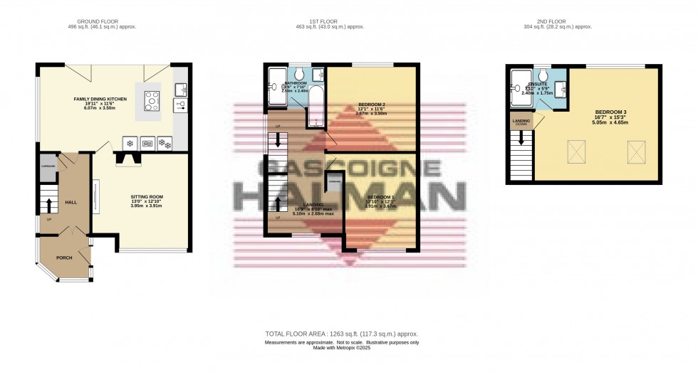 Floorplan for Ashes Lane, Glossop