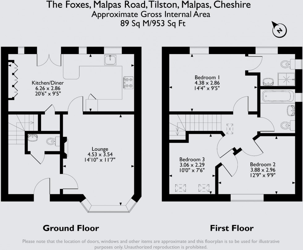 Floorplan for Malpas Road, Tilston, Malpas