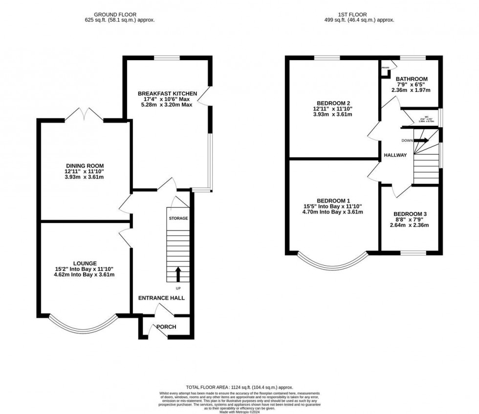 Floorplan for Chester Road, Poynton