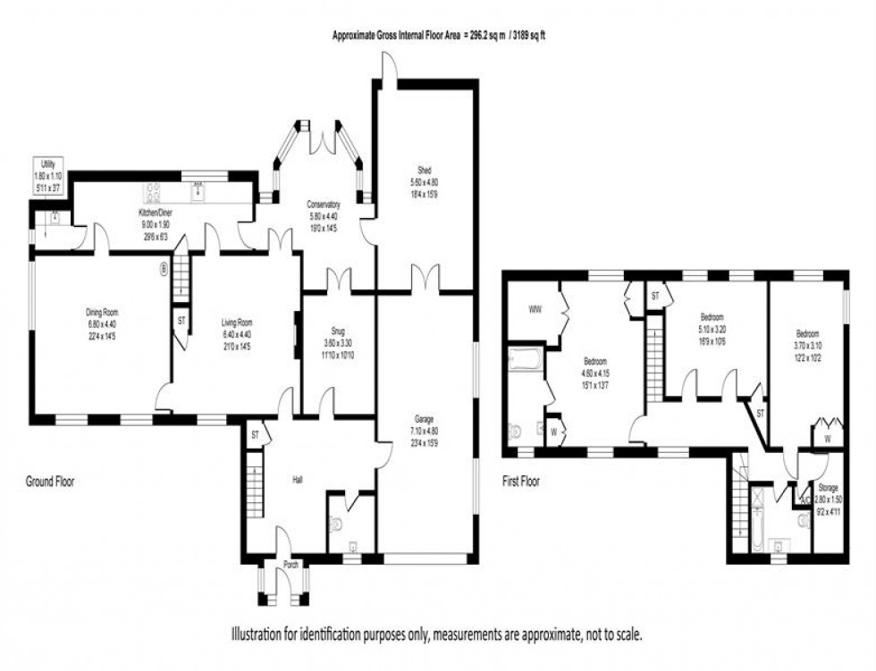 Floorplan for Townfield Lane, Warburton, Lymm