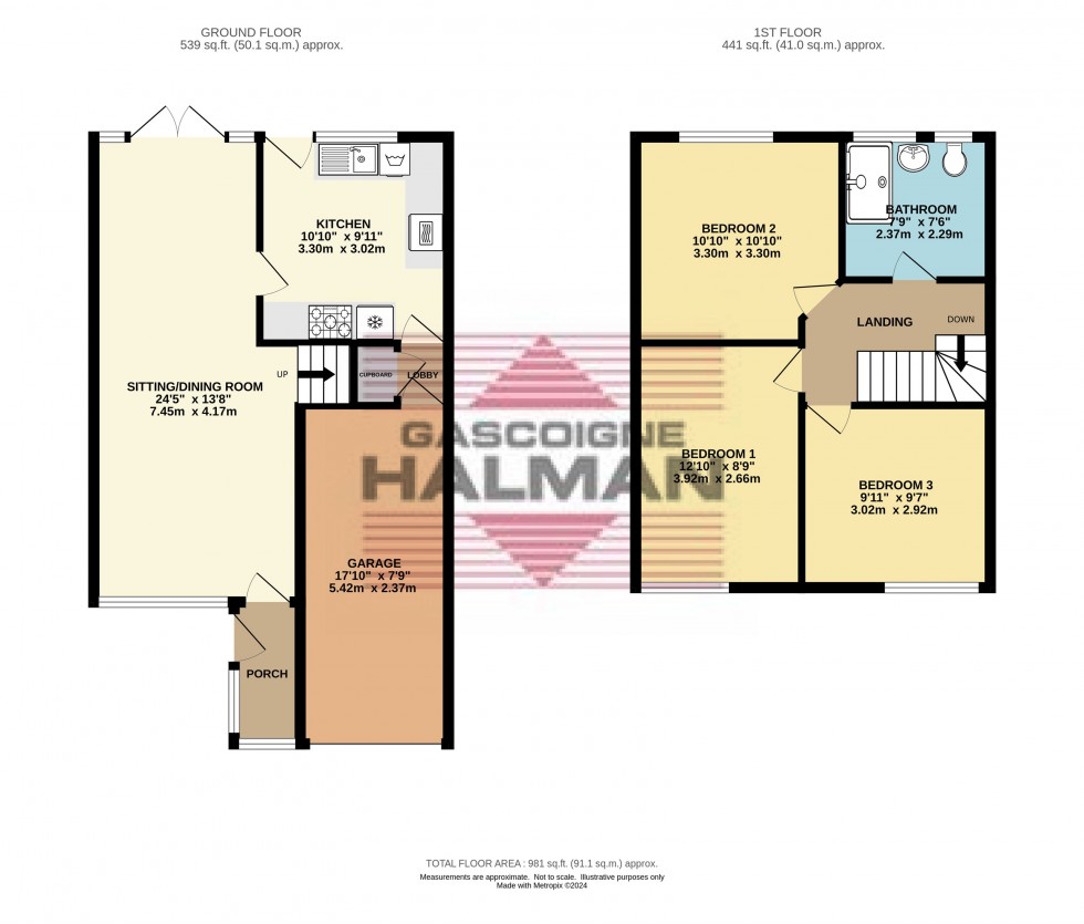 Floorplan for Longmoor Road, Glossop