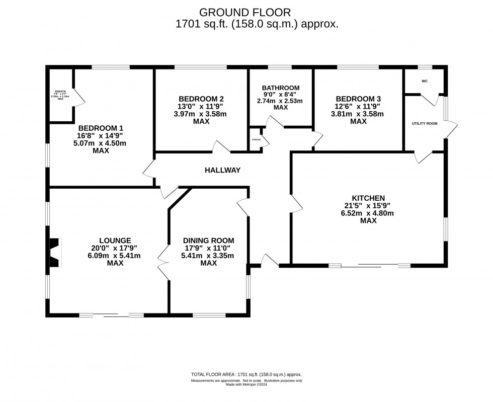 Floorplan for Turner Lane, Woodley, Stockport