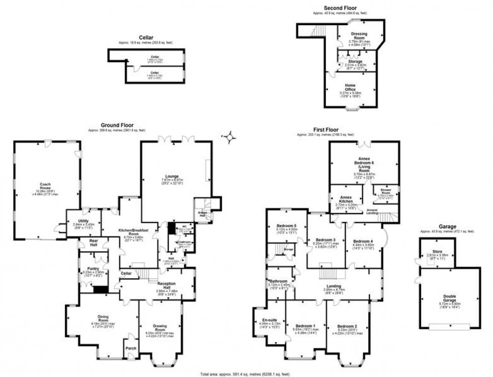 Floorplan for Fluin Lane, Frodsham