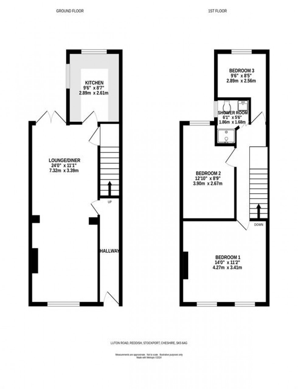 Floorplan for Luton Road, Stockport