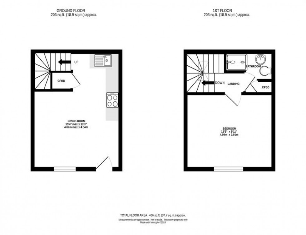 Floorplan for Chelmorton, Buxton