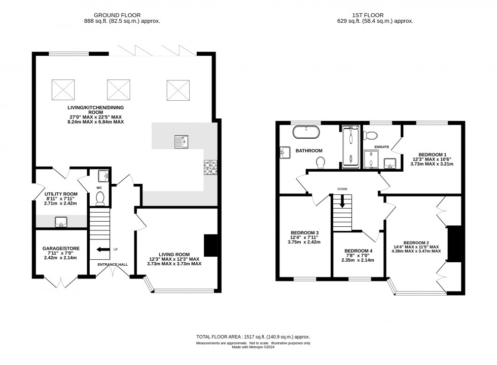 Floorplan for Tabley Grove, Knutsford