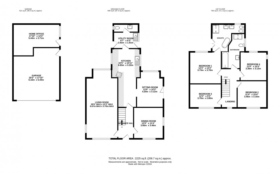 Floorplan for Town Lane, Mobberley, Knutsford