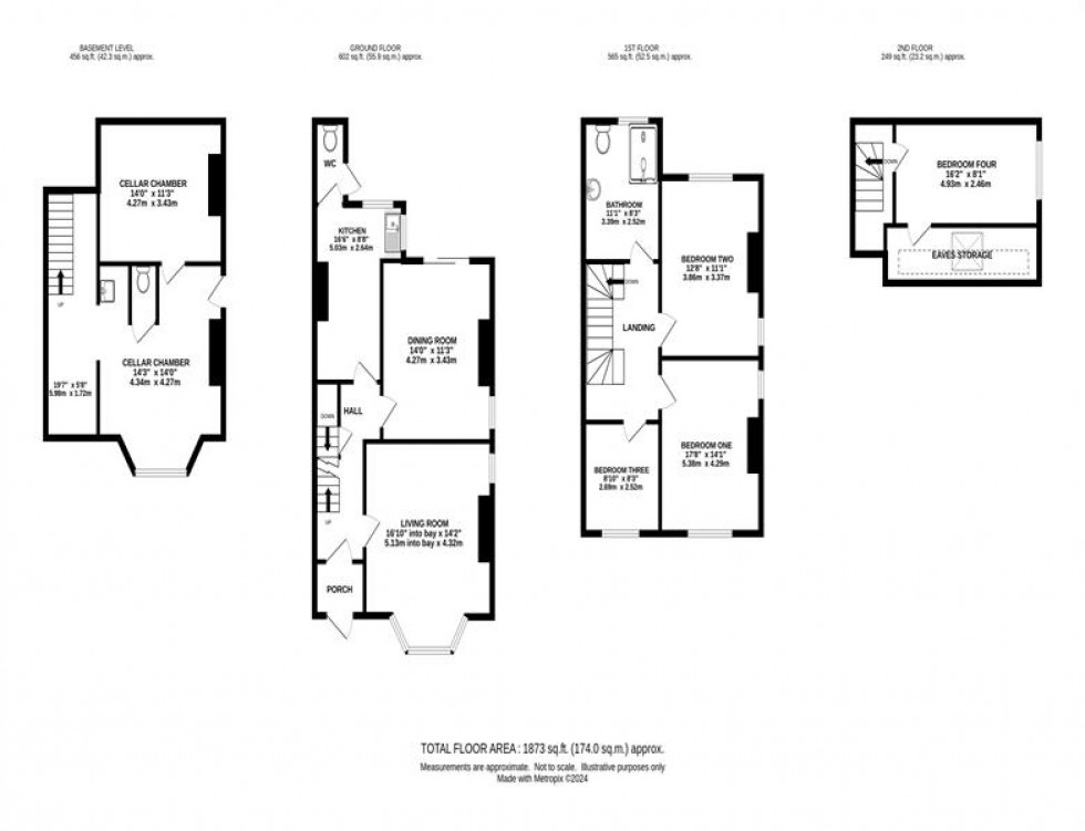 Floorplan for Langford Road, Heaton Chapel 