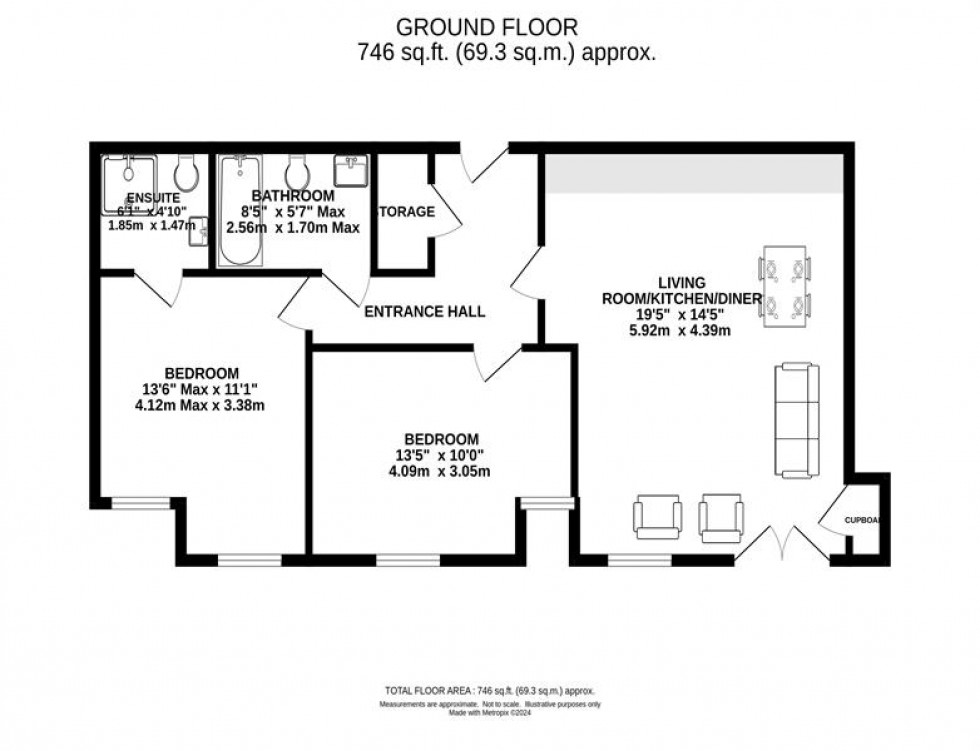 Floorplan for Baskerville Road, Altrincham