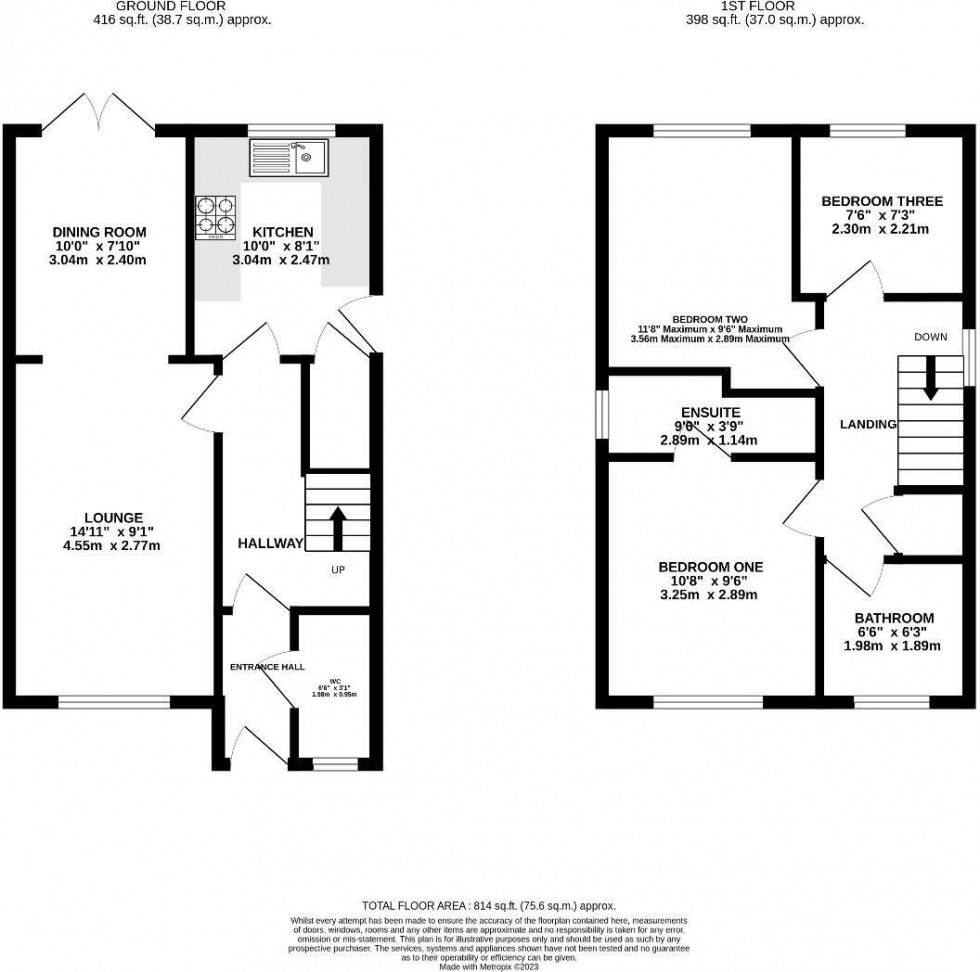 Floorplan for The Ridgeway, Tarvin, Chester