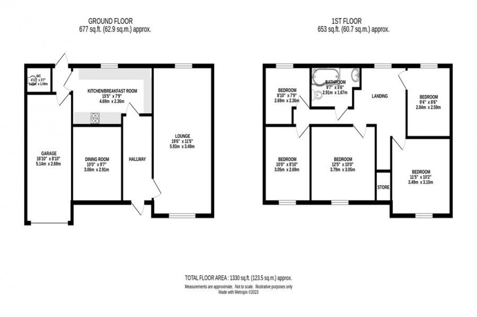 Floorplan for Crabtree Avenue, Disley, Disley