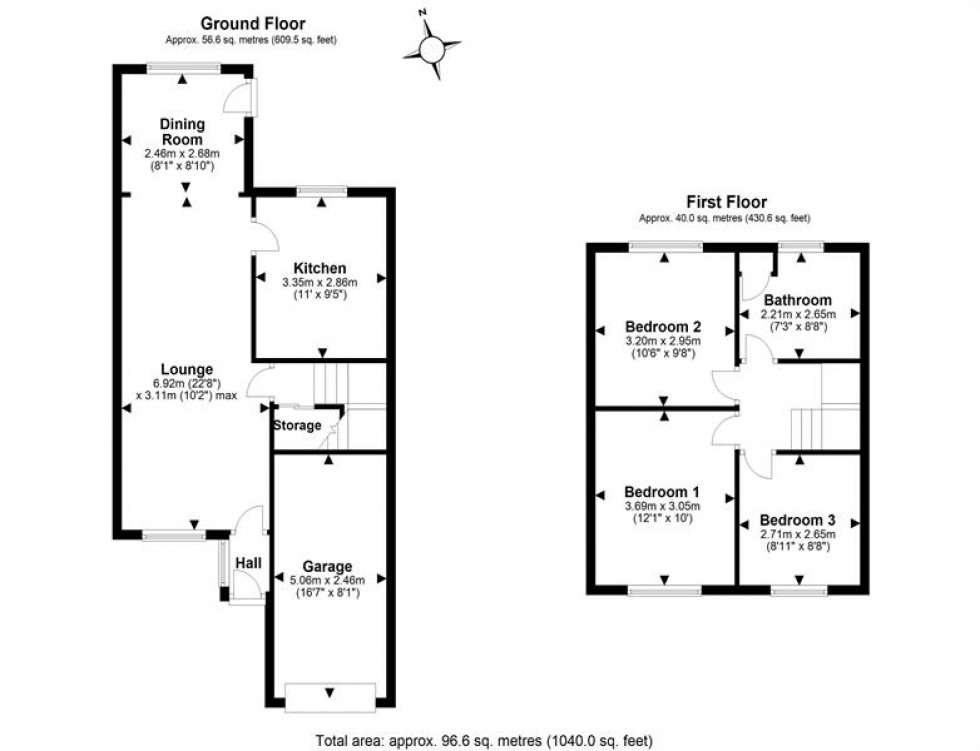 Floorplan for Weaver Road, Frodsham