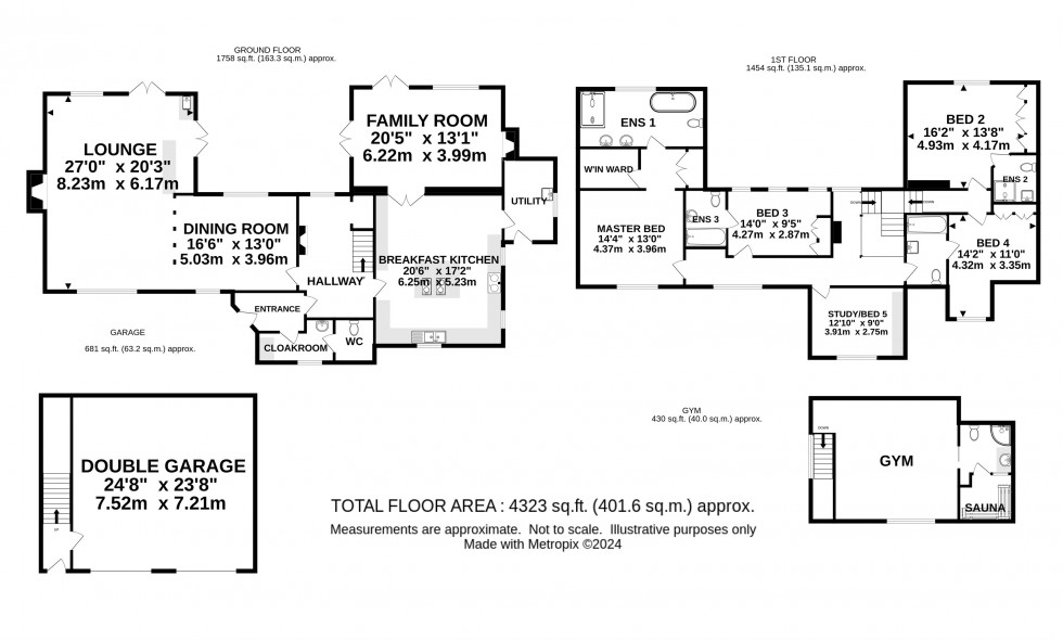 Floorplan for Hulse Heath Lane, Mere, Knutsford