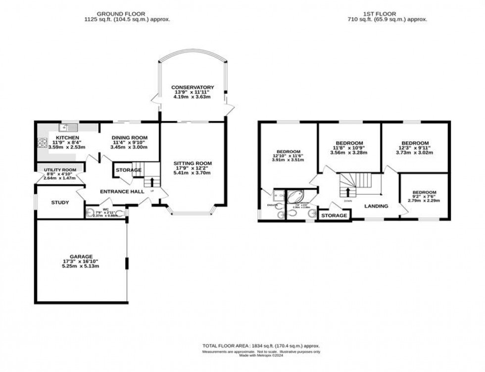 Floorplan for Mereside Gardens, Whaley Bridge, High Peak