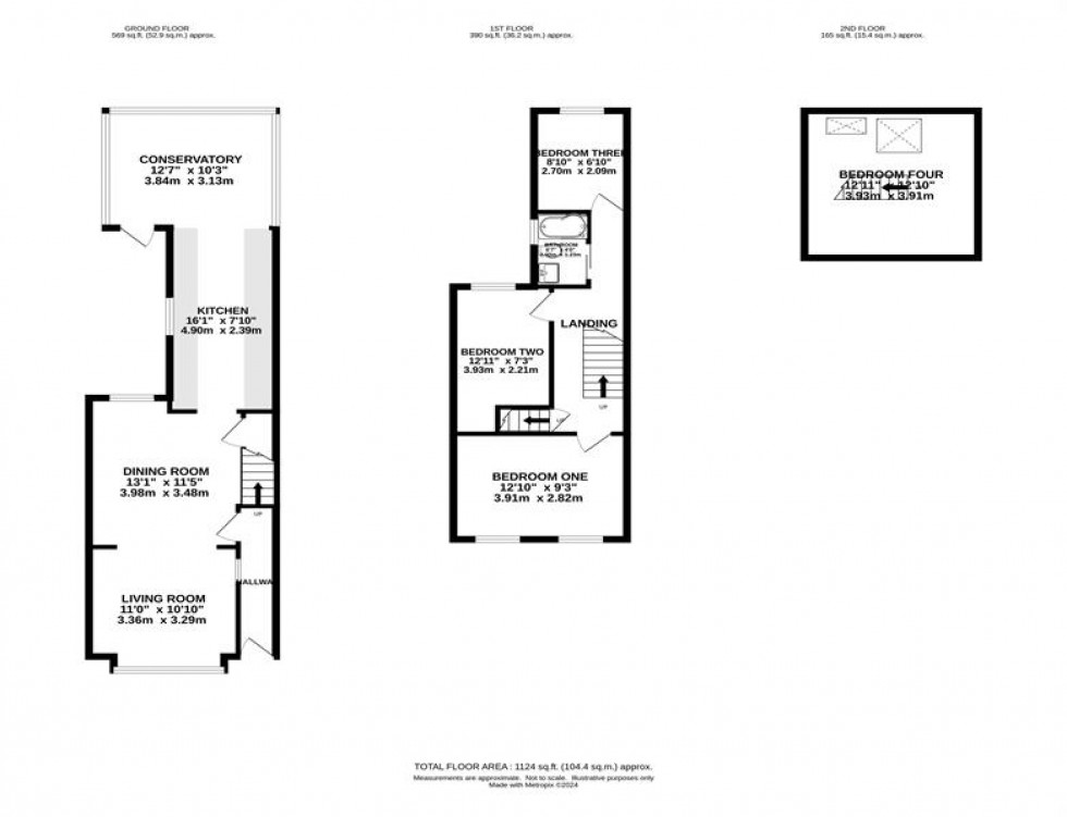 Floorplan for Brook Avenue, Stockport