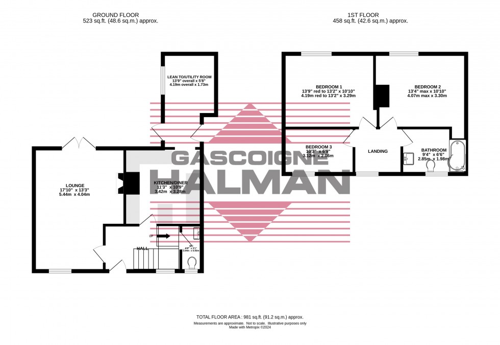 Floorplan for Moreton Avenue, Bramhall, Stockport