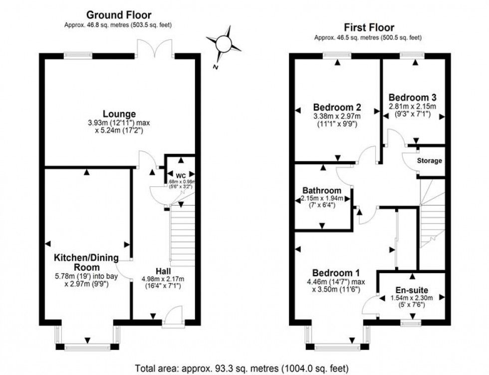 Floorplan for Waterside Drive, Frodsham