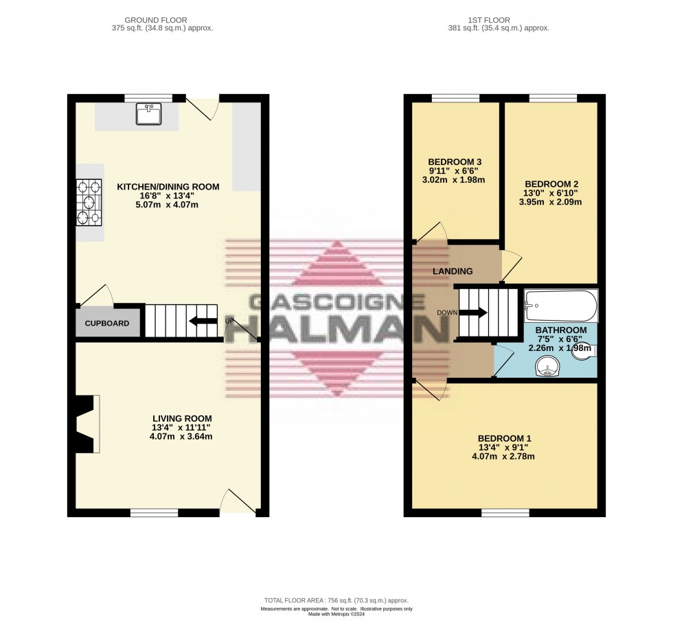 Floorplan for Church Street, Glossop