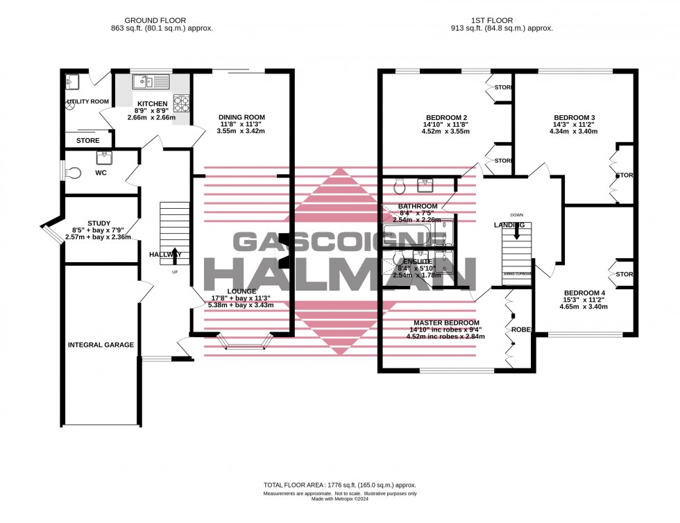 Floorplan for Wensley Drive, Hazel Grove