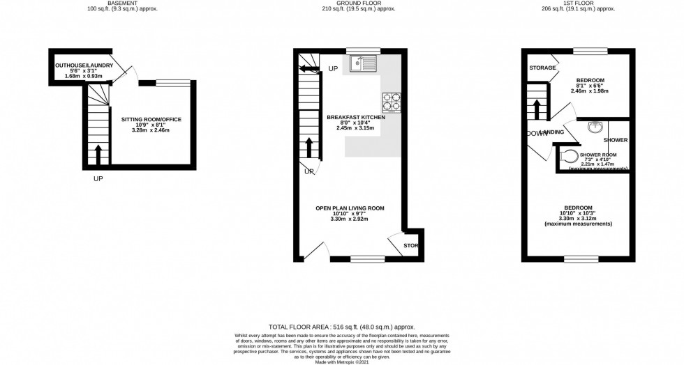 Floorplan for Bridge Street, Whaley Bridge, High Peak