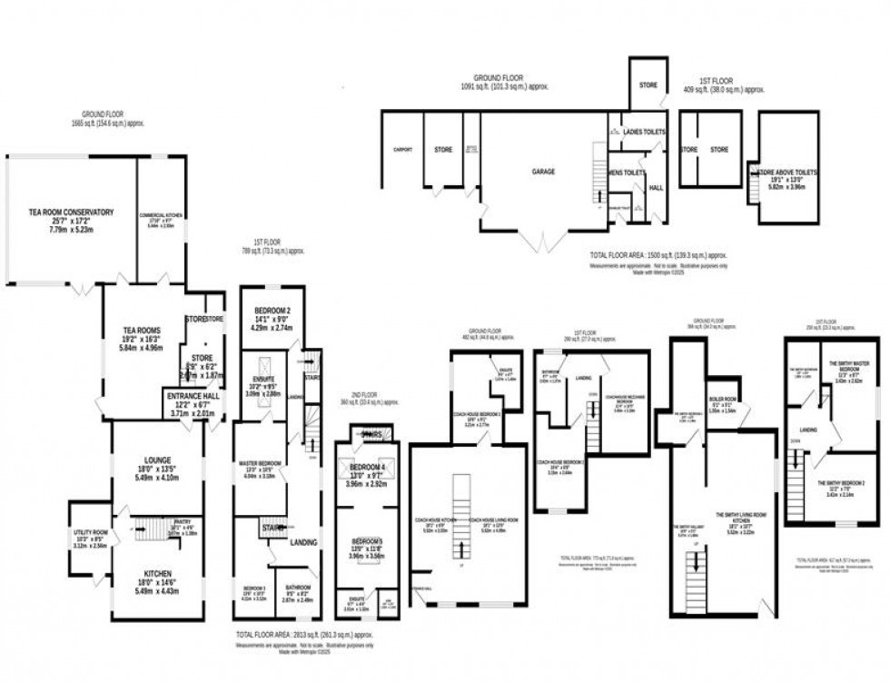 Floorplan for Paddock Farm, Upper Hulme, Leek