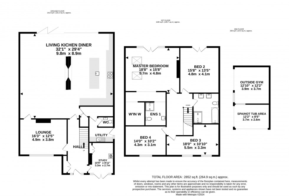 Floorplan for Gorse Bank Road, Hale Barns, Altrincham