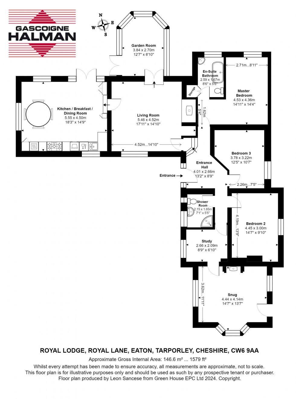 Floorplan for Royal Lane, Eaton, Tarporley