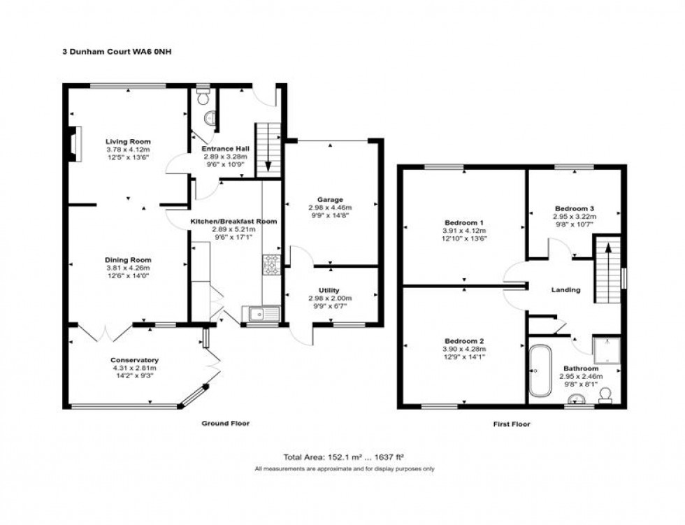 Floorplan for Dunham Court, Dunham On The Hill, Frodsham