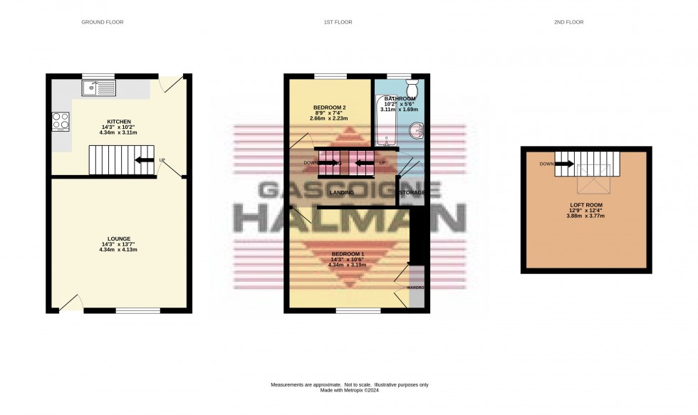 Floorplan for Market Street, Hollingworth, Hyde