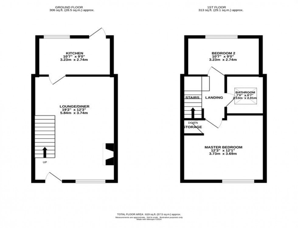 Floorplan for Black Road, Macclesfield